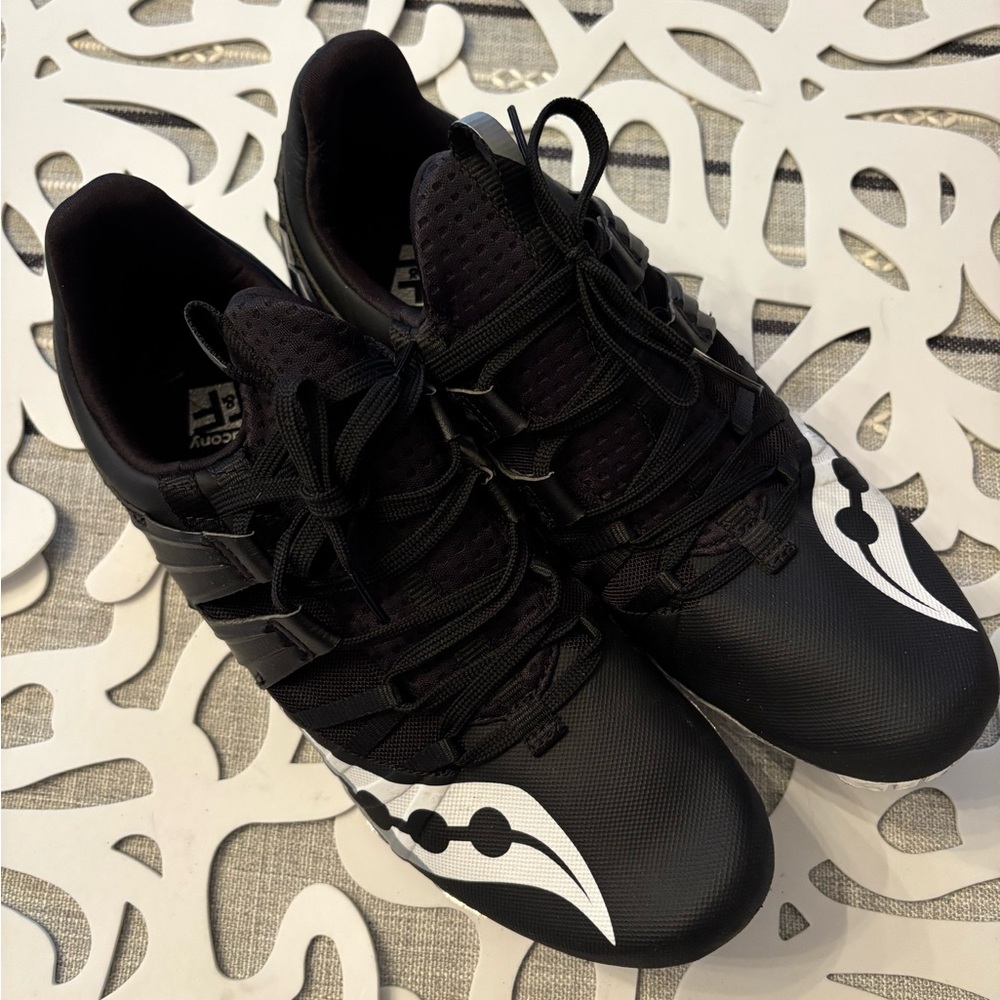 Saucony Black and White Athletic Shoes